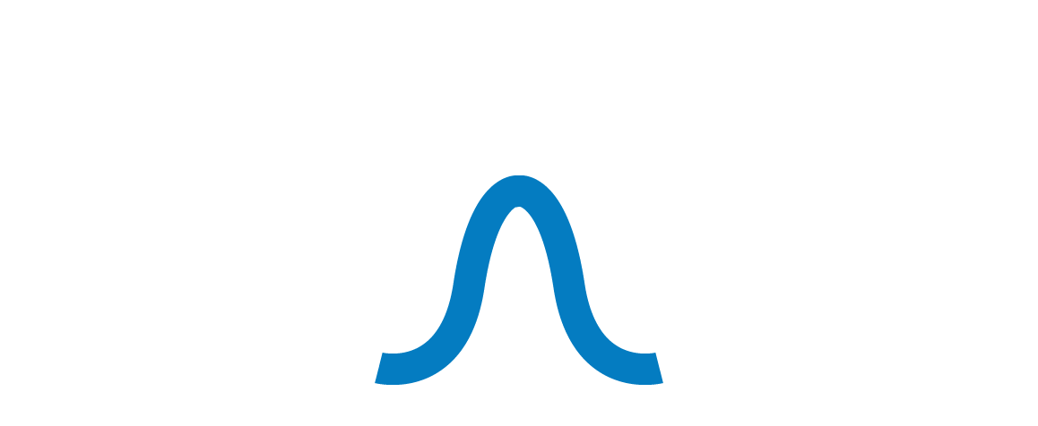 Blue bell curve icon