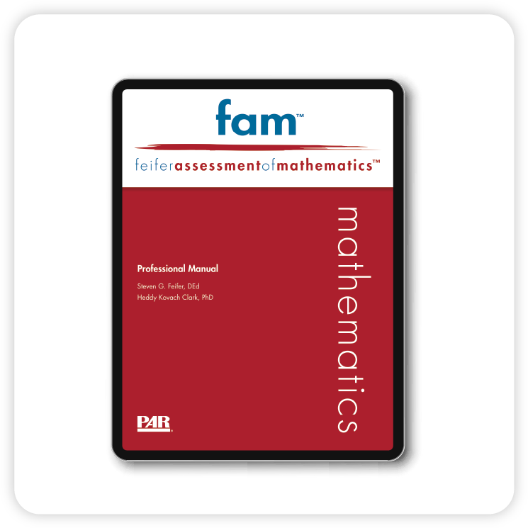 FAM Professional Manual cover displayed on a tablet.