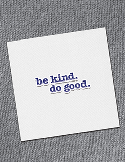 Photo of be kind. do good. Lapel Pin