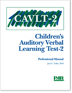 Photo of Children’s Auditory Verbal Learning Test--2