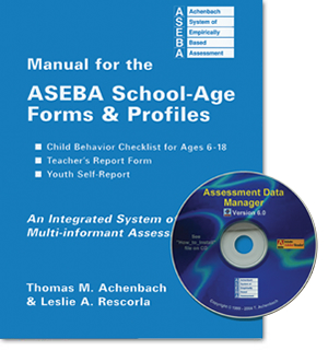 Photo of ASEBA-PC ™  Child Behavior Checklist, Teacher's Report Form, and Youth Self-Report