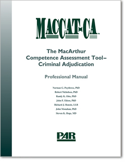 Photo of The MacArthur Competence Assessment Tool Criminal Adjudication