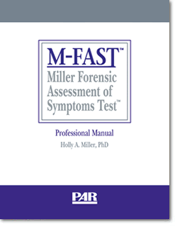 Photo of Miller Forensic Assessment of Symptoms Test ™