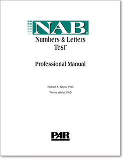 Photo of NAB ®  Numbers & Letters Test ™