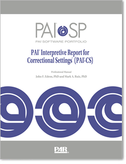 Photo of PAI ®  Interpretive Report for Correctional Settings ™