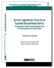 Photo of Expanded Halstead-Reitan Battery | Revised Comprehensive Norms | PAR